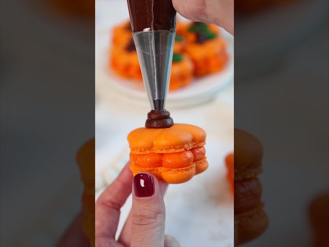 Pumpkin Shaped Macarons