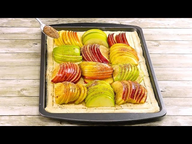 Apple Puff Pastry Cake
