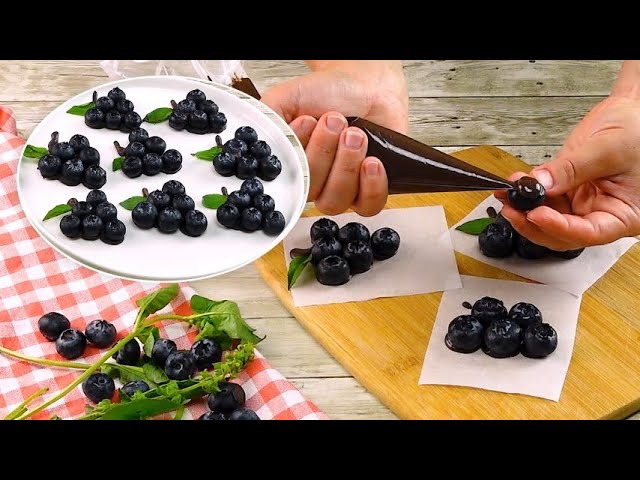 Blueberry and Chocolate Grapes