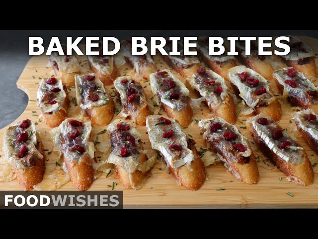 Sugar Plum Baked Brie Bites