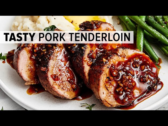 Most Flavorful Potk Tenderloin with Honey Garlic Glaze