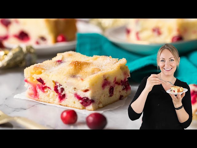 Tender and Perfectly Tart Cranberry Cake