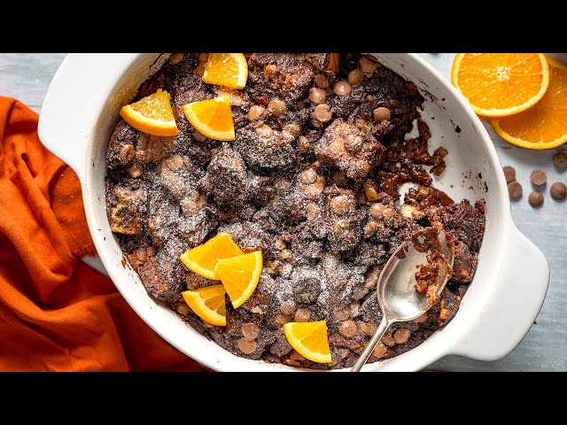 Chocolate Orange Bread and Butter Pudding