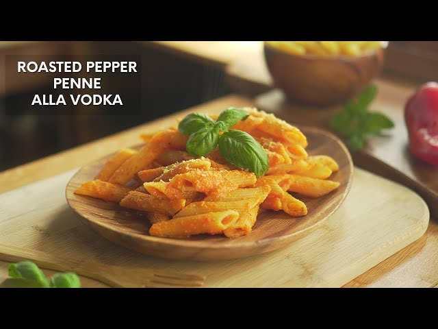 Roasted Peppers Penne Alla Vodka