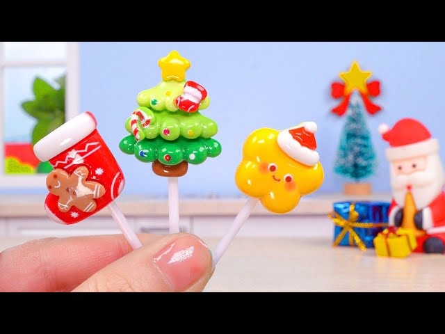 Crafting Festive Miniature Fruit Lollipops for a Sweet Christmas Delight
