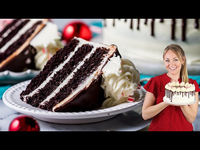 Festive Delight: Peppermint Bark Cake for the Christmas Season