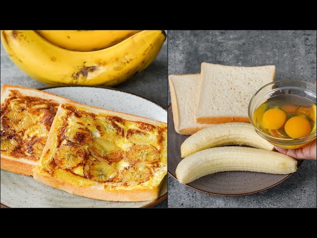 Banana Egg French Toast For Breakfast