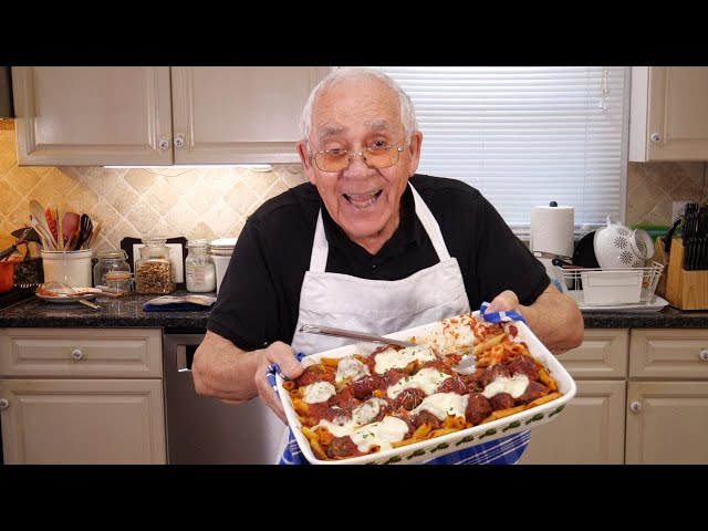 Baked Penne and Meatball Casserole