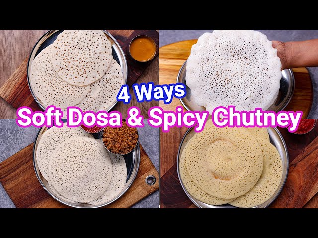 Instant & Healthy Soft Dosa & Spicy Chutney
