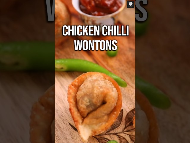 Crispy Chicken Chilli Wontons