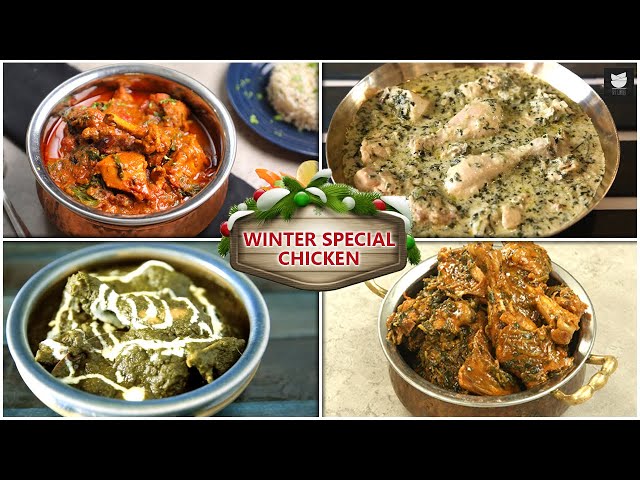 Winter Special Palak & Methi Chicken