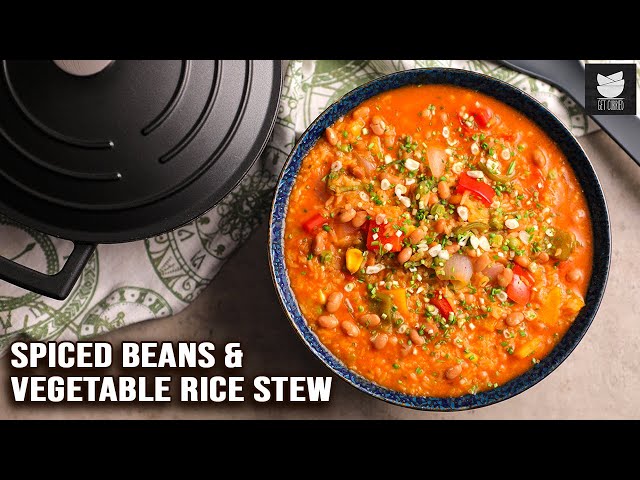 Spiced Beans and Vegetable Rice Stew