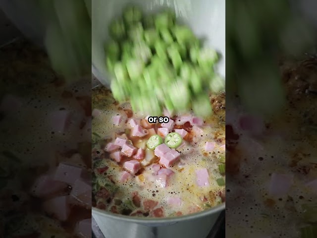 Green Lentil Gumbo Soup