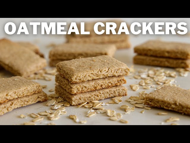 Healthy Oatmeal Crackers