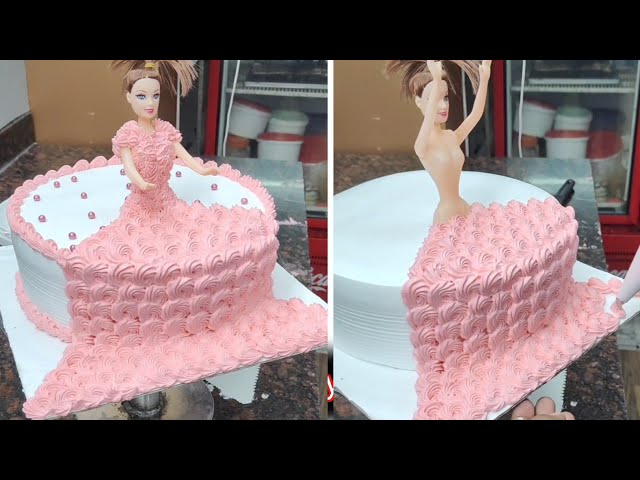 Beautiful Barbie Doll Cake Design