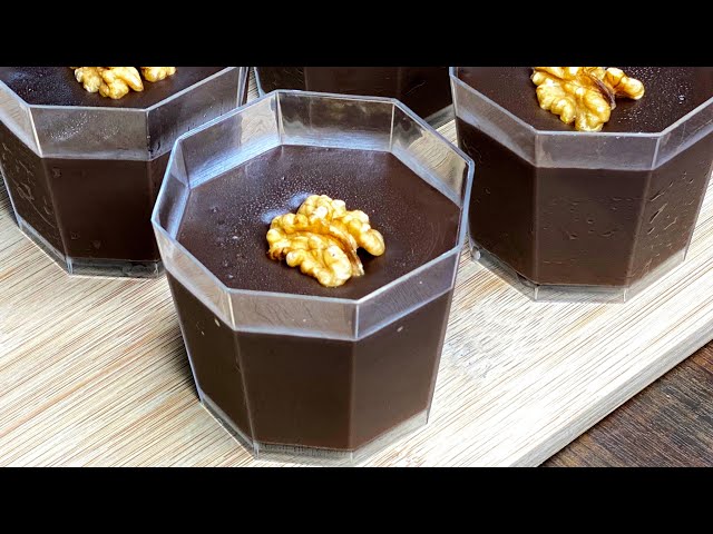 Chocolate Custard Pudding in 10 Minutes