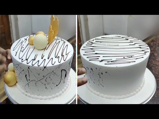Simple Chocolate Flyover Cake Design