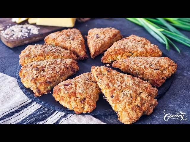Easy and Quick Oatmeal Savory Scones
