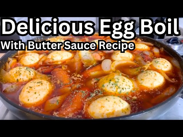 Delicious Egg Boil With Butter Sauce