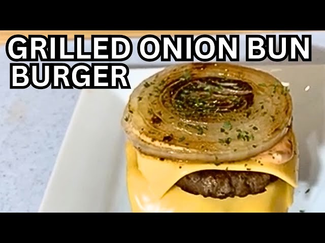 Grilled Onion Double Cheese Burger