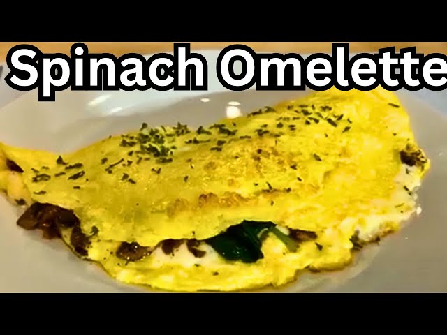 Beautiful Spinach Omelette