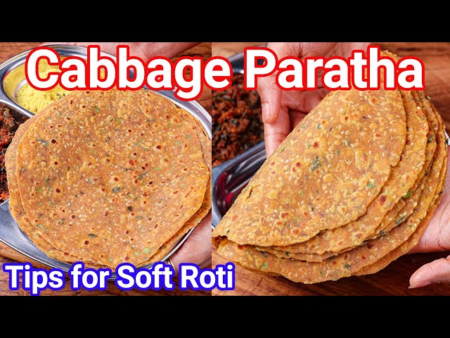 Cabbage Paratha on the Breakfast