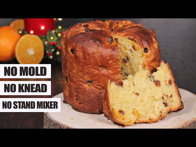 Easy No Mold No Knead Italian Fruit Christmas Bread