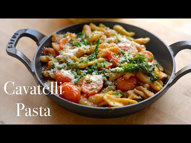 Cavatelli Pasta, Marinated Tomatoes, & Broccolini