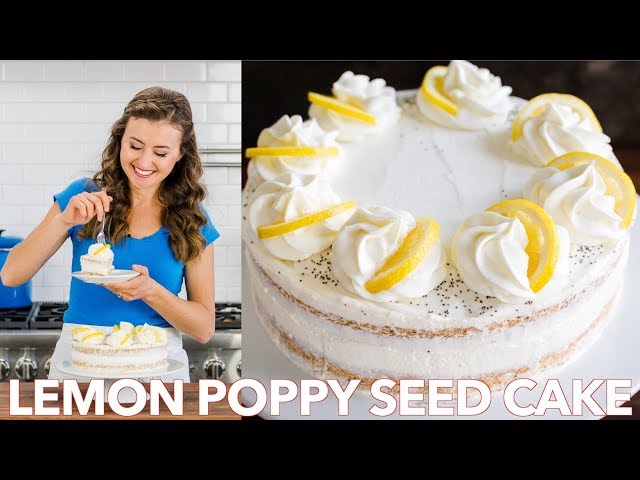 Lemon Poppy Seed Cake with Lemon Buttercream Frosting