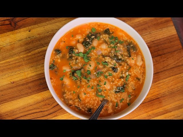 Steel Cut Oatmeal and Vegetable Soup