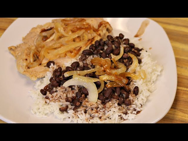 Cuban Pork with Black Beans and Rice