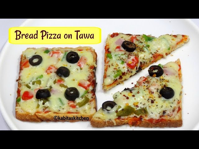 Bread Pizza on Tawa