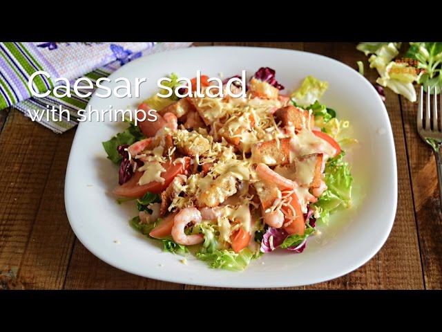 Caesar Salad with Shrimps
