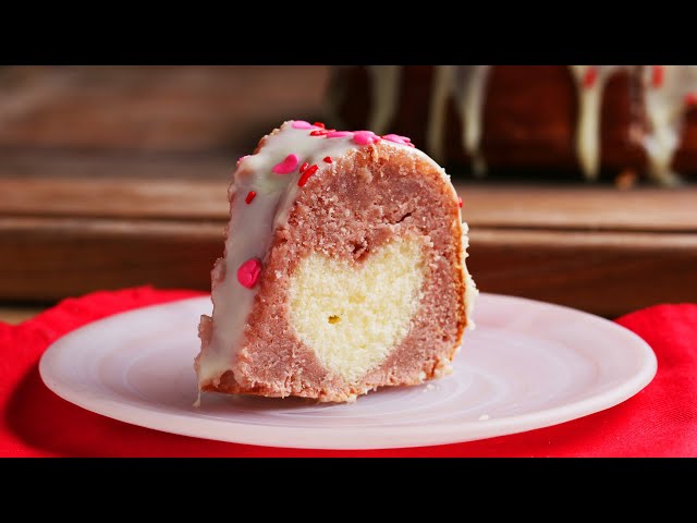 How to Make a Hidden Heart Strawberry Bundt Cake