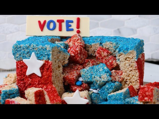 Crispie Voter Ballot Box Cake By Bliss and Baker