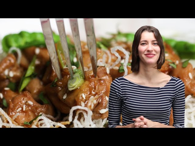 How To Make Alexis Chicken Teriyaki Crispy Rice Noodle Bowl