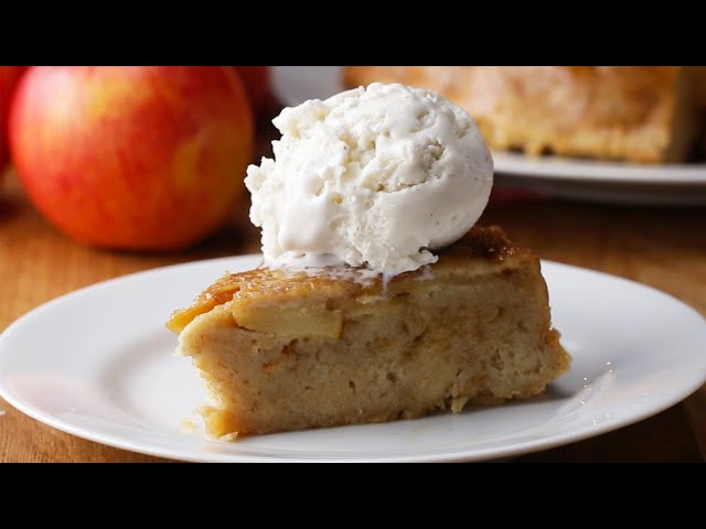 Upside Down Apple Pie Bread Pudding