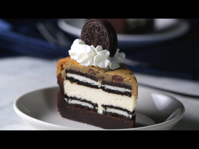 5-Layer Brownie Cookie Cheesecake