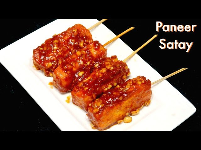 Restaurant Style Paneer Satay Recipe