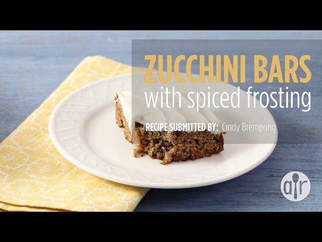 How to Make Zucchini Bars with Spice Frosting