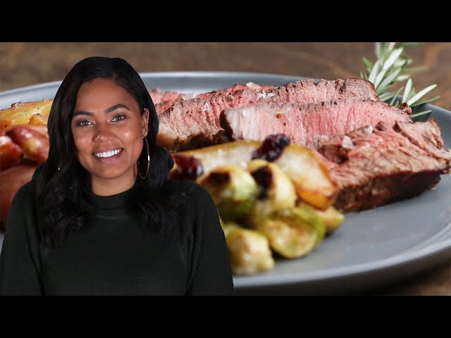 Steak and Roasted Veggies as made by Ayesha Curry