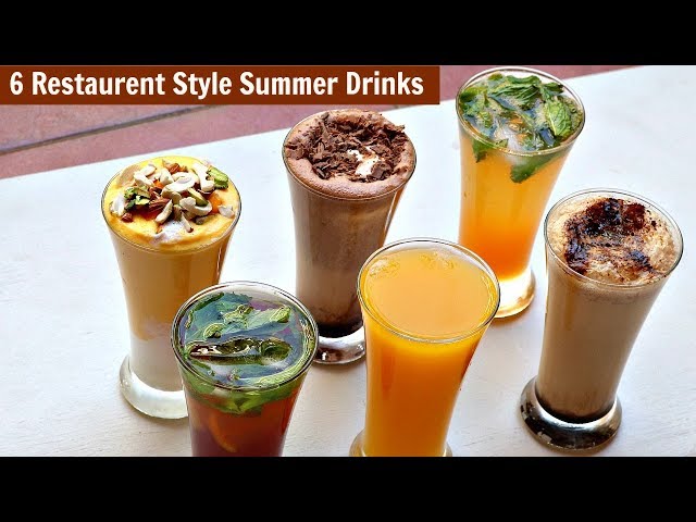 6 Restaurant Style Summer Drinks