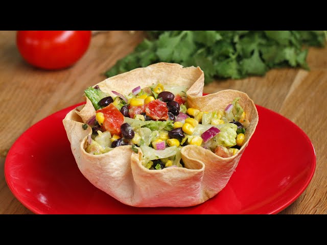 Tortilla Bowl Southwestern Salad