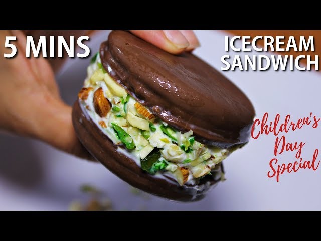 5 Mins Ice Cream Sandwich Recipe
