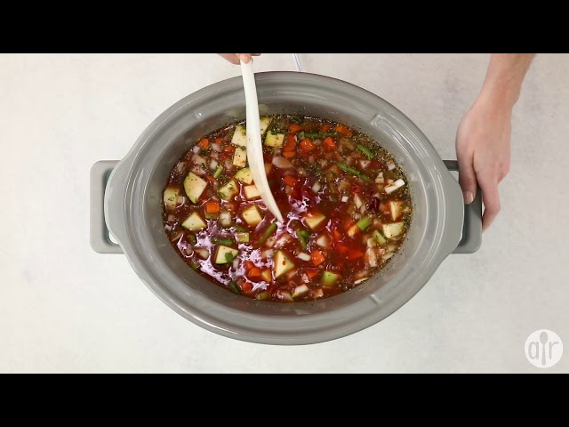 How to Make Slow Cooker Vegetarian Minestrone Minestrone Recipes