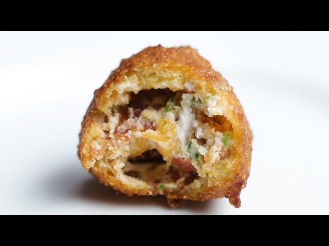 Bacon Cheddar Jalapeño-Stuffed Hush Puppies