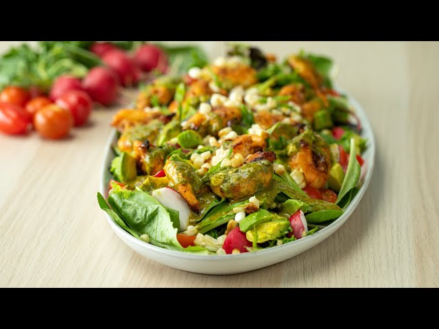 Honey Lime Grilled Shrimp Salad