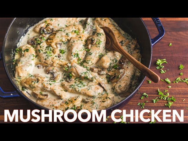 Creamy Herb Mushroom Chicken Recipe