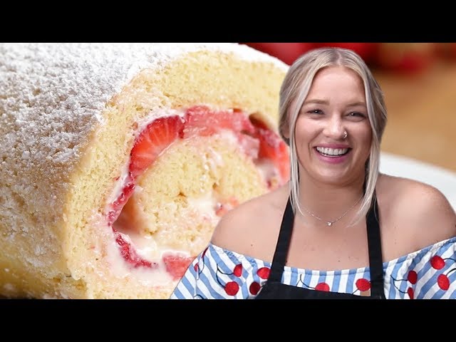 Strawberry Cheesecake Cake Roll Recipe