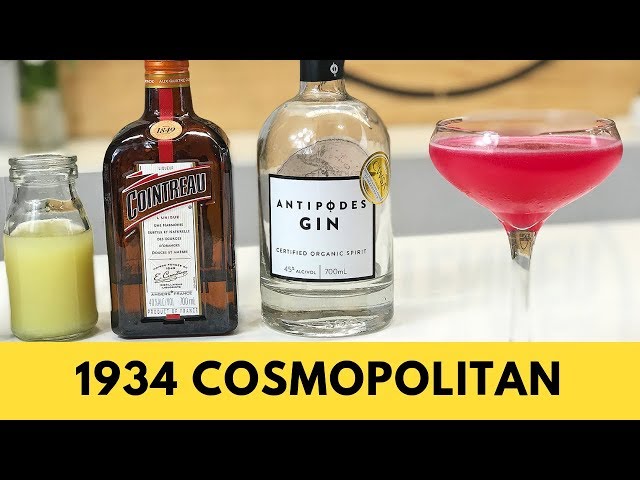 1934 Cosmopolitan Cocktail Recipe